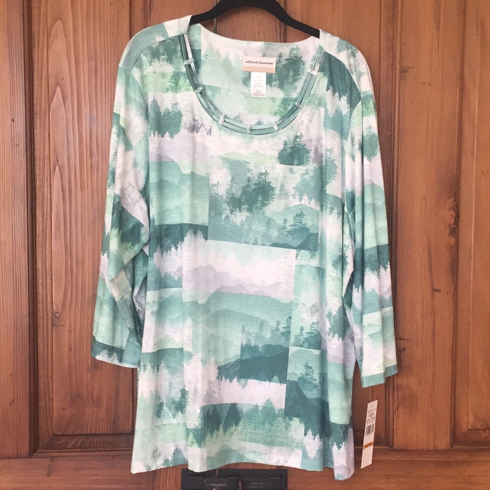 Alfred Dunner Lake Geneva NWT 3X Shirt